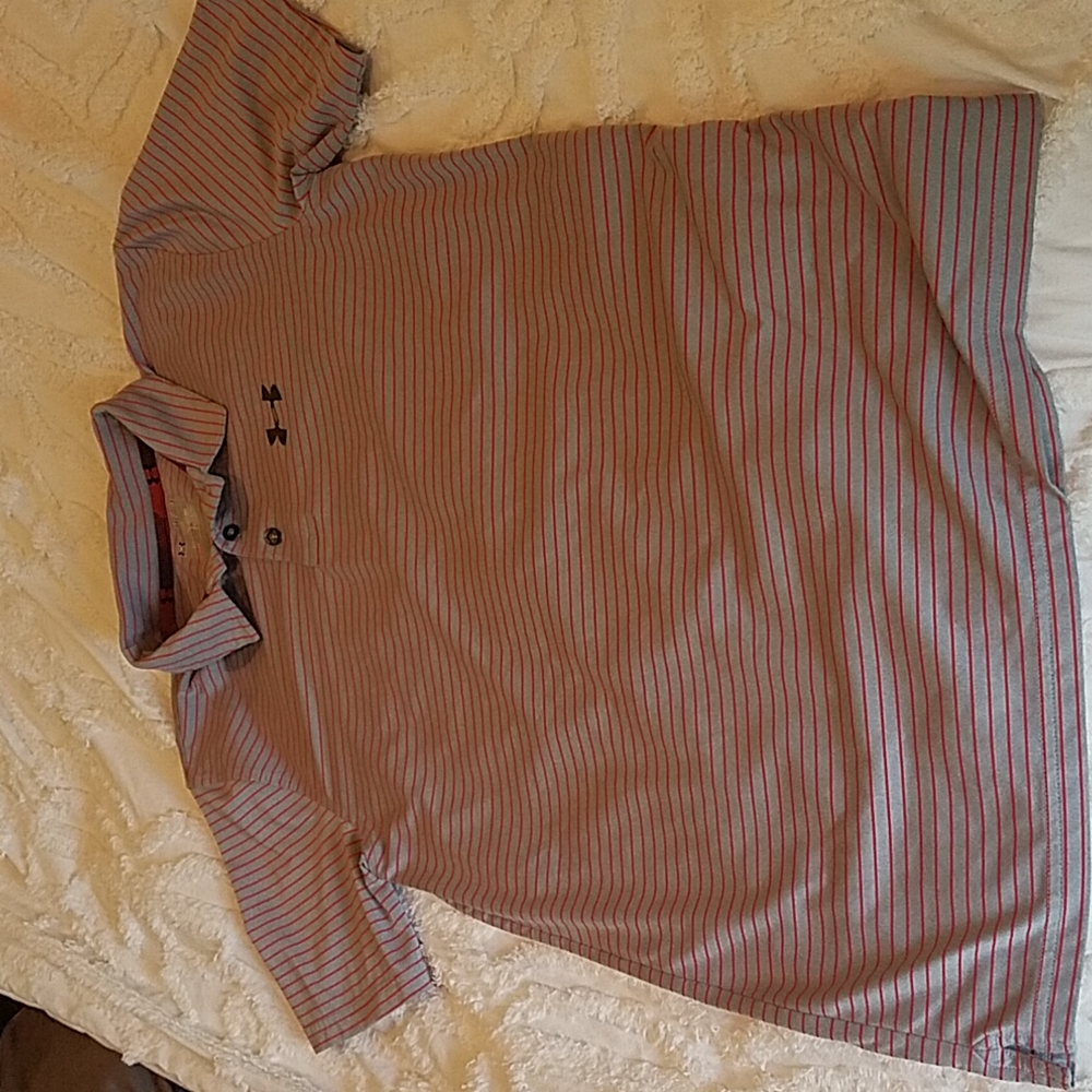 Under Armour, Boys, Extra Large Polo, Stripped